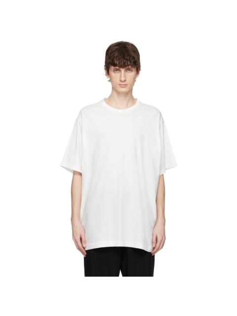 Yohji Yamamoto White Ultima Jersey Round Neck T-shirt
