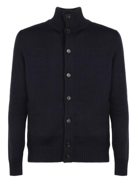 SLOWEAR high-neck button cardigan