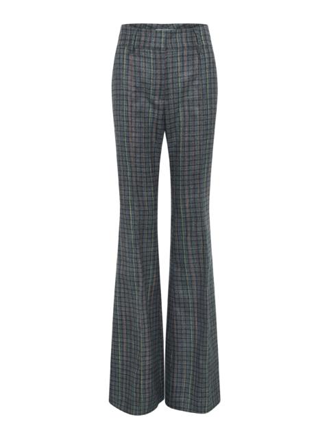 GABRIELA HEARST Rhein Pant in Charcoal Multi Wool Silk Houndstooth