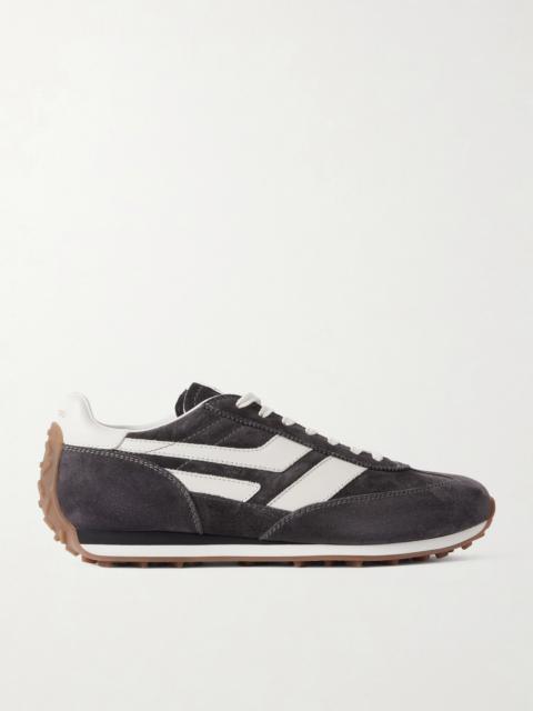 TOM FORD Mick Leather-Trimmed Suede Sneakers