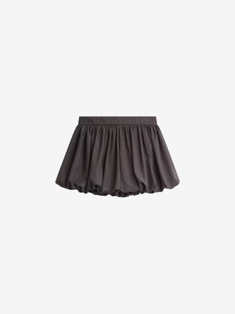 The Frankie Shop Minori Bubble-Hem Shorts - Charcoal/White Pinstripe