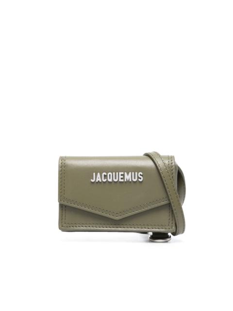 JACQUEMUS Le porte Azur leather mini bag