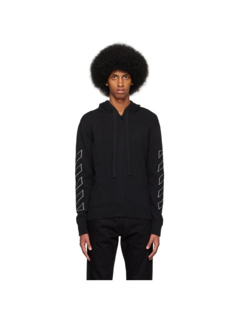 Off-White Black Diag Outline Hoodie