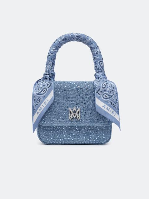 CRYSTAL DENIM MICRO MA BAG