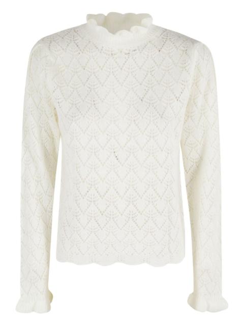 FARM RIO ruffled-collar top