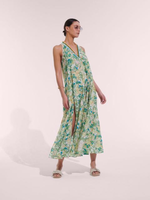 Long Dress Nava - Green Orchid