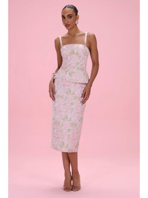 PatBO GARDEN JACQUARD MIDI DRESS