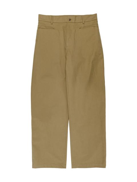 DE BONNE FACTURE Gardian Trousers Soft Cotton Twill Putty