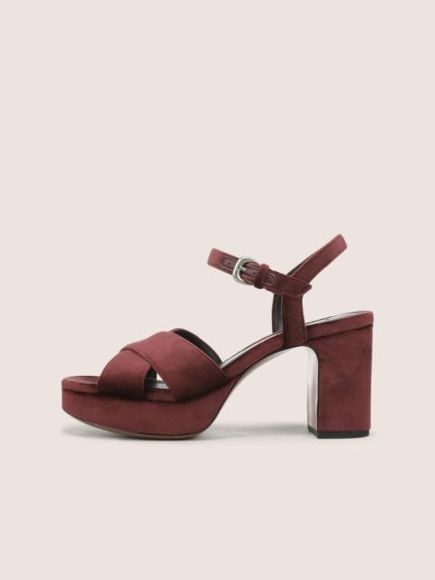 Vince Ericka Velvet Platform Sandal