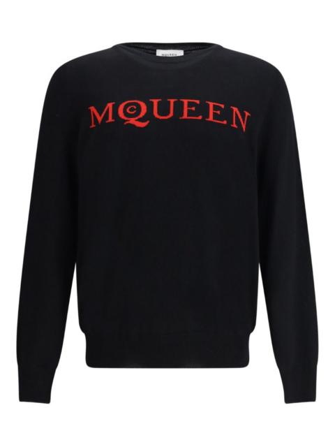 Alexander McQueen logo-detail crew-neck sweater