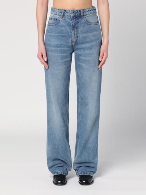 AMI Paris Washed blue denim jeans