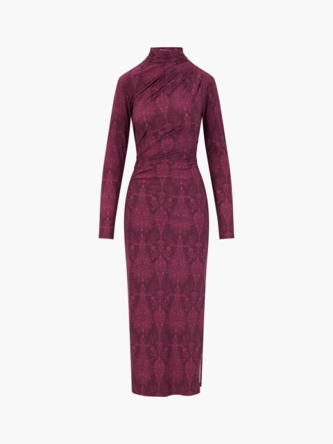 Hill House Home The Rizzo Dress - Plum Damask