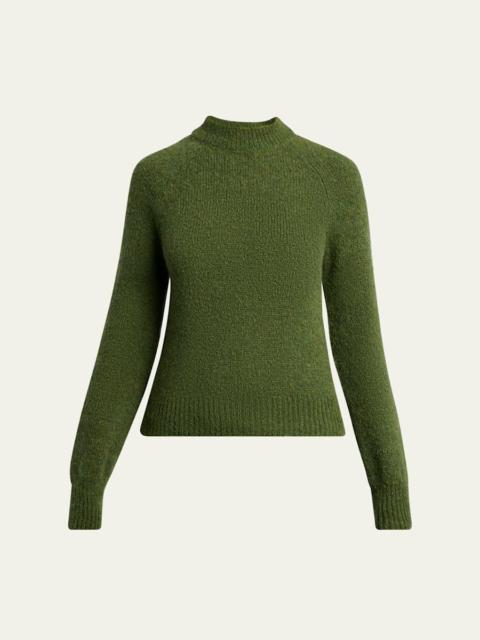 Dries Van Noten Texas Mock-Neck Alpaca Sweater
