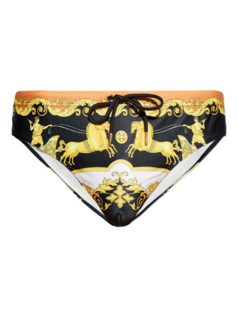 VERSACE signature Baroccoflage print swim trunks