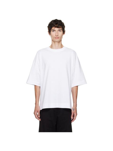 Dries Van Noten White Dropped Shoulder T-shirt