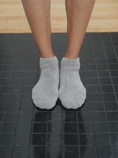 BASERANGE Buckle Ankle Socks - Textured Organic Cotton