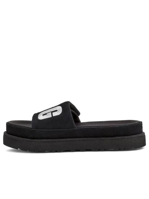 UGG (WMNS) UGG Laton Slide Black Silver Slippers 'Black Silver' 1110110-BSVR