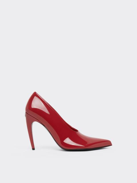 Ferrari Patent Leather Pumps with Prancing Horse