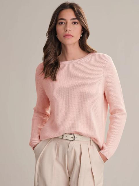 525 america Emma: Crewneck Shaker Stitch Cotton Sweater