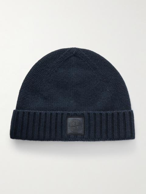 Stone Island STONE ISLAND GHOST Logo-Appliquéd Cashmere Beanie