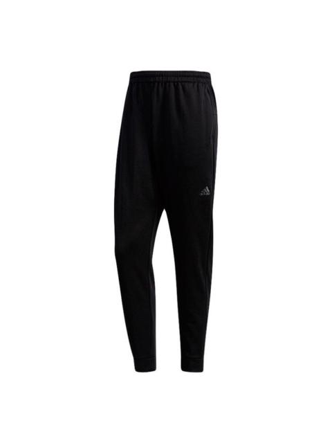 adidas Alphabet Printing Knit Bundle Feet Sports Pants Black FM5427