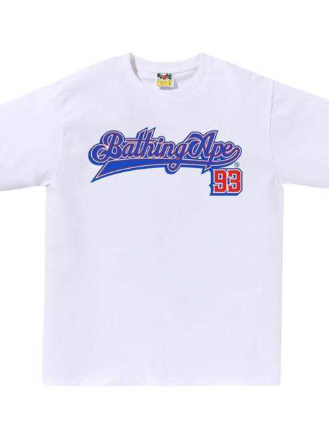 A BATHING APE® Baseball Logo Tee "White" BAPE088