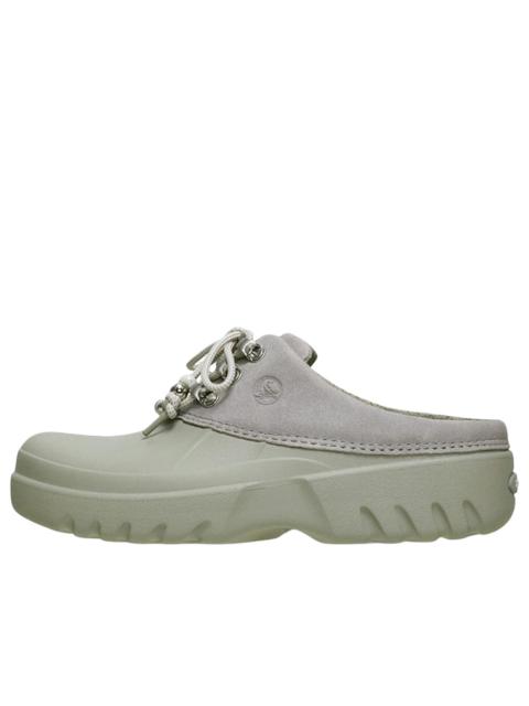 crocs (WMNS) Crocs Axle Suede Mule 'Elephant Grey' 214137-1LM