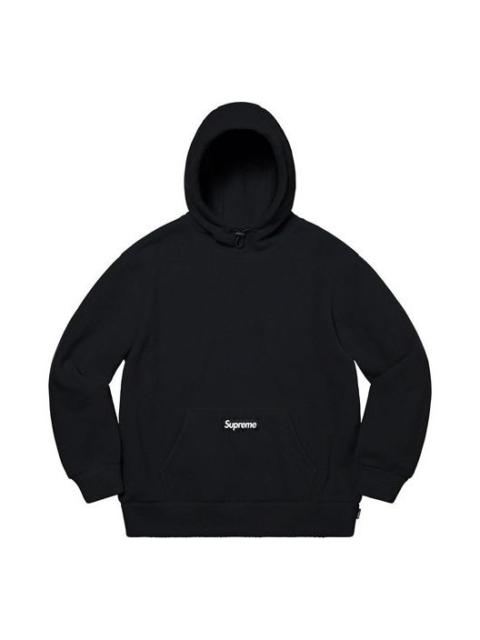 Supreme Polartec Hooded Sweatshirt 'Black White' SUP-FW20-314