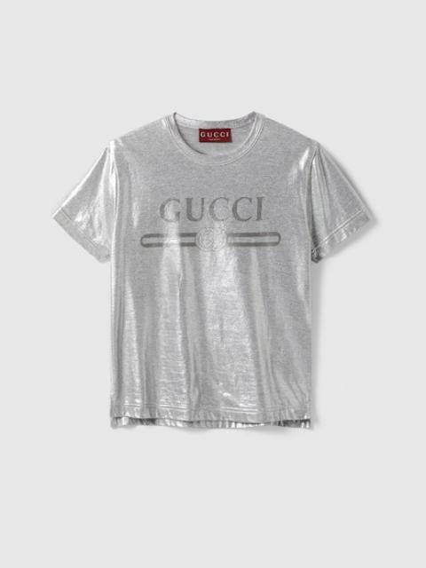 GUCCI Printed laminated cotton T-shirt