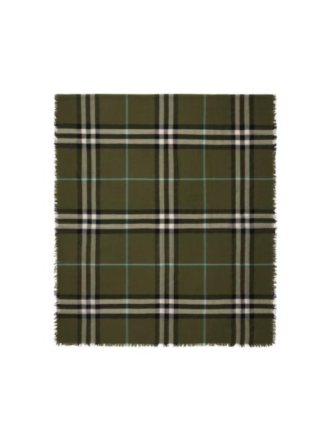 Burberry checked wool scarf