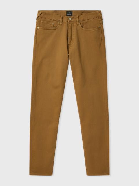 Paul Smith Slim Tapered-Fit Tan Garment-Dyed Jeans
