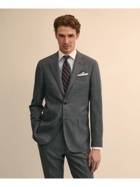Brooks Brothers Slim Fit Wool Overcheck 1818 Suit