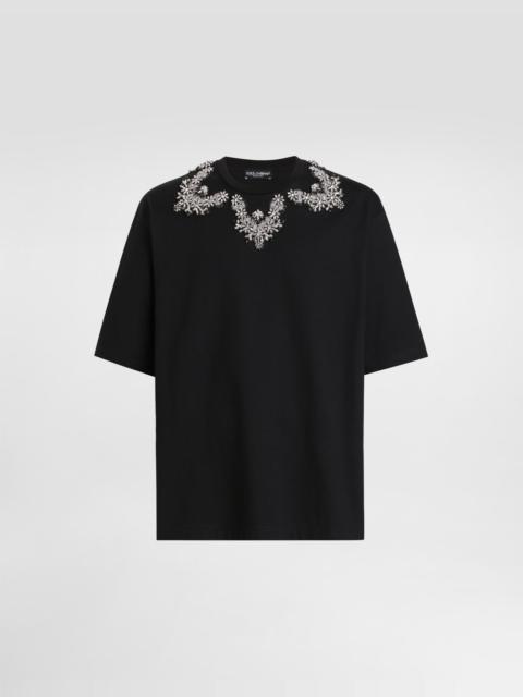 Dolce & Gabbana Jersey t-shirt with embroidery