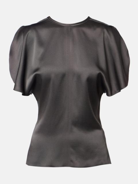 Victoria Beckham Bela crêpe satin top
