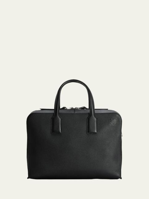 Loewe Men's Goya Thin Leather Briefcase Bag