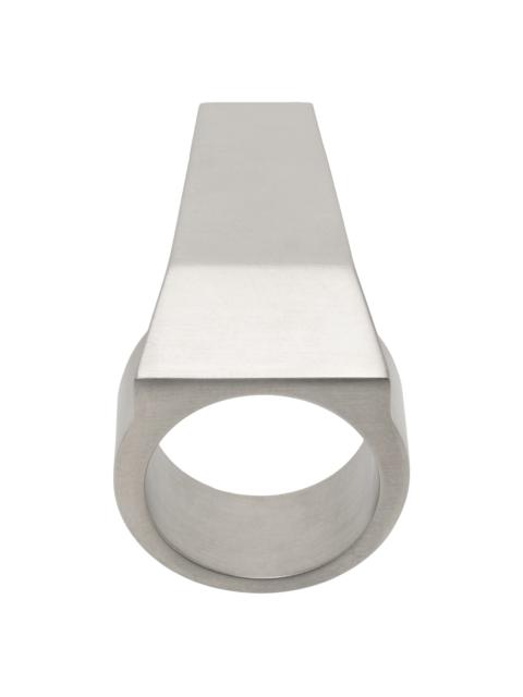 Rick Owens Silver Trunk Ring