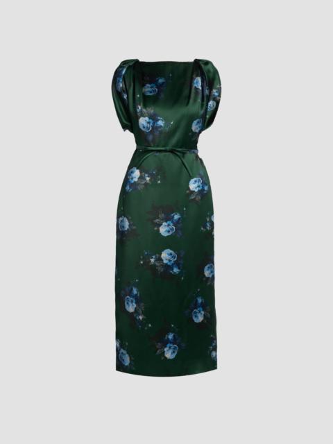 Erdem FLORAL DUCHESS MIDI DRESS