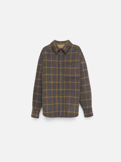 The Elder Statesman BRUSH CHECK OVERSHIRT