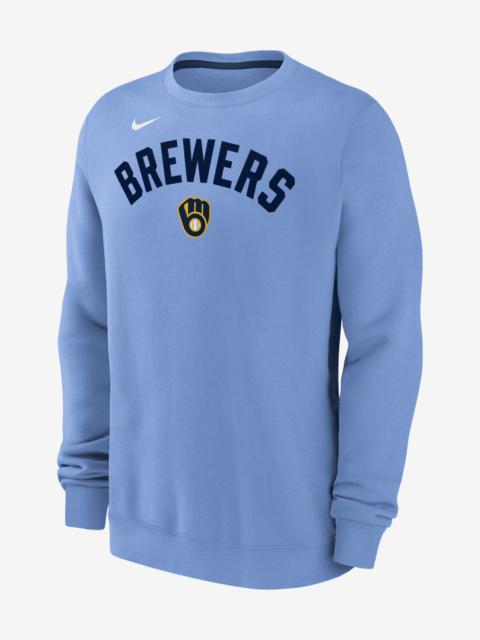 Milwaukee Brewers Classic Nike Men's MLB Pullover Crew