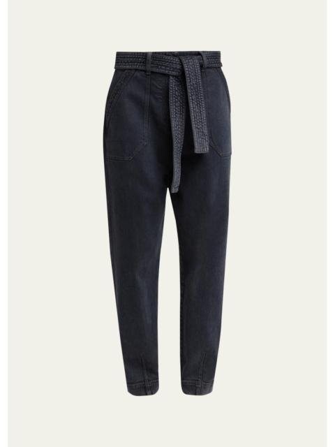 GIORGIO ARMANI Tapered Stretch Denim Jeans