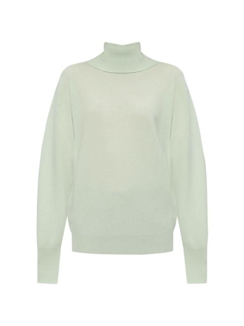 roll-neck fine-knit jumper