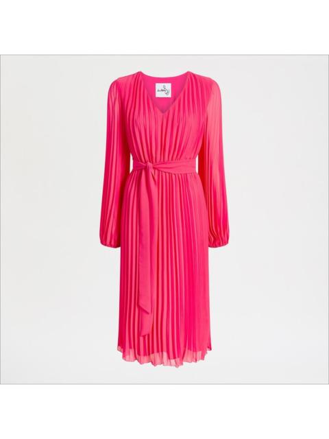 Sam Edelman Long Sleeve Plisse Maxi Dress