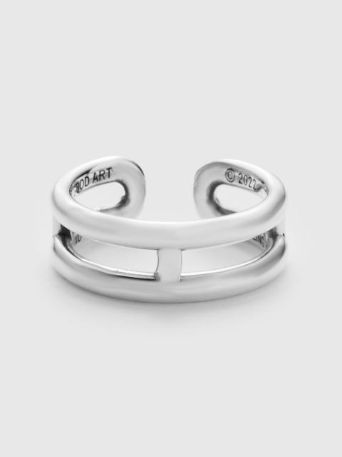 GOOD ART HLYWD Slim Cigar Band in Sterling Sliver