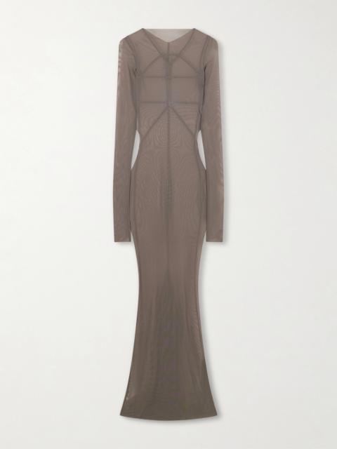 Rick Owens Temple Stretch Tulle Gown