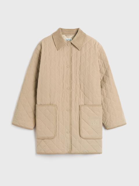 Quilted barn jacket biscuit