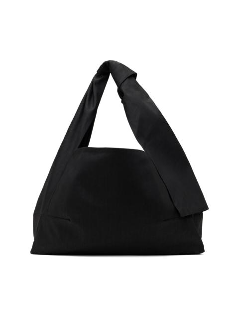 Omar Afridi Gray Coated Denim Knotted Lidia Tote