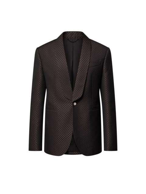 Louis Vuitton Wool-Silk Blend Monogram Single-Breasted Tuxedo Jacket