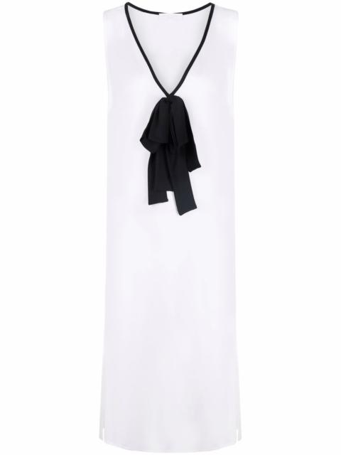 FABIANA FILIPPI bow-detail V-neck long top