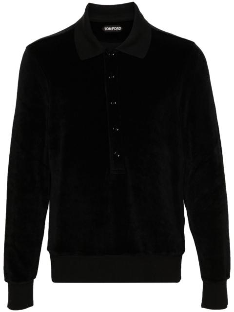 TOM FORD velvet polo shirt