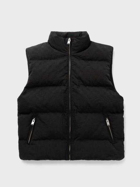 MONOGRAM EMBOSSED PUFFER VEST